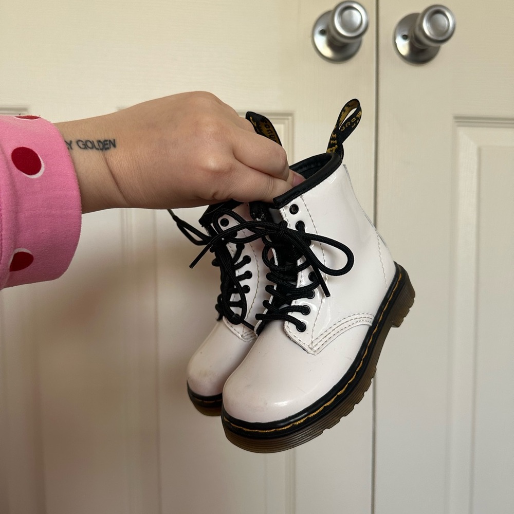 Dr marten White Kids combat Boots